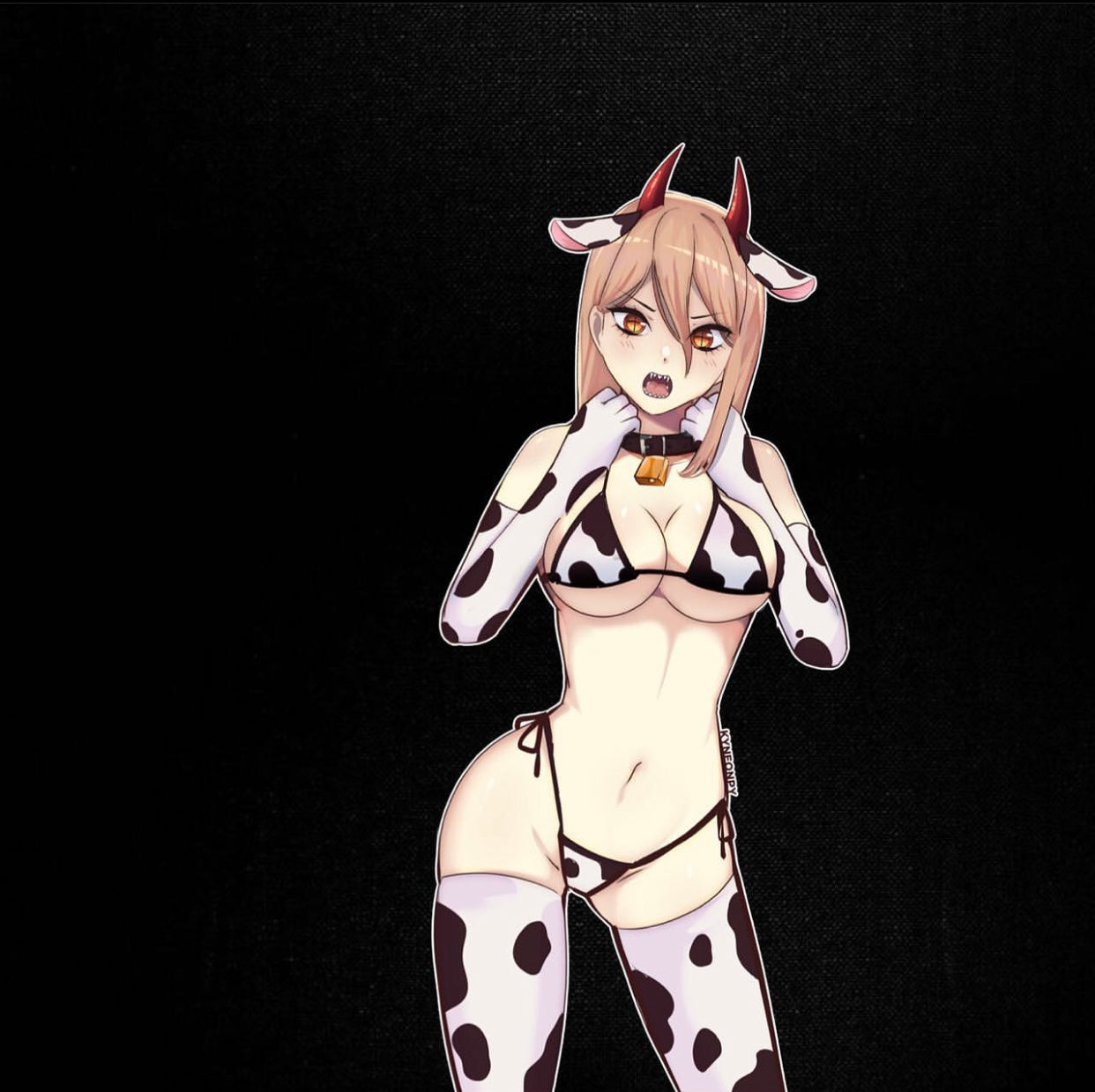 Power – Cow Bikini 5" Vinyl Sticker