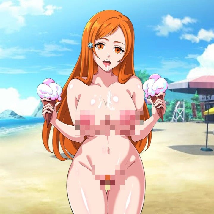 🍦 Double Scoop Orihime – 5" Vinyl Sticker