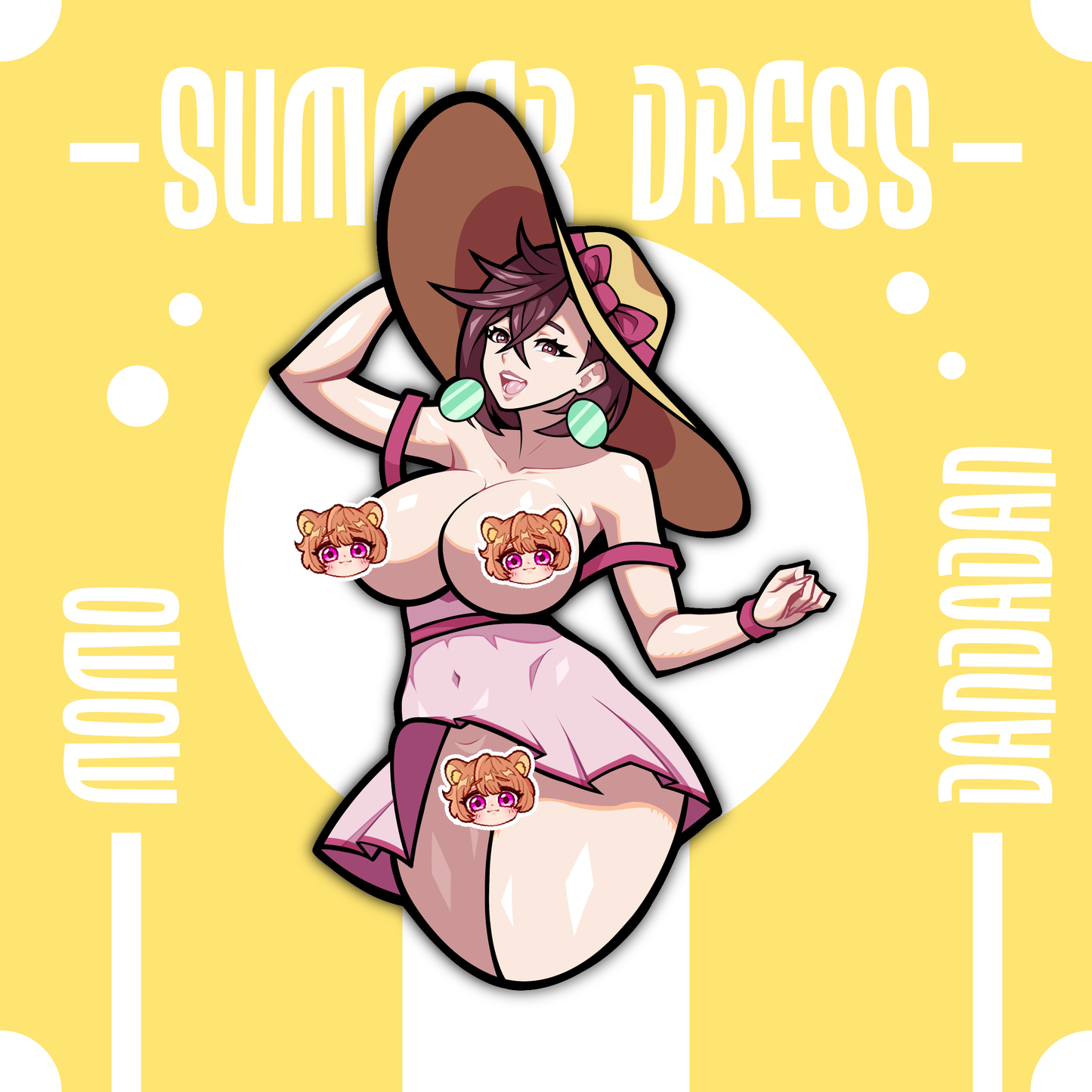 ✨ Sundress Series – Momo (5” Sticker)