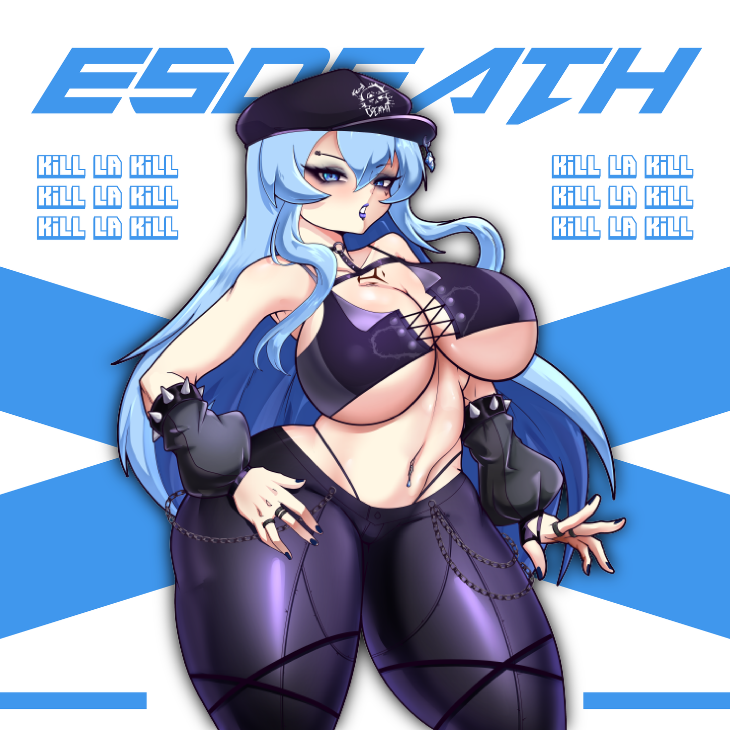 Goth Streetwear Esdeath โ 5" Vinyl Sticker
