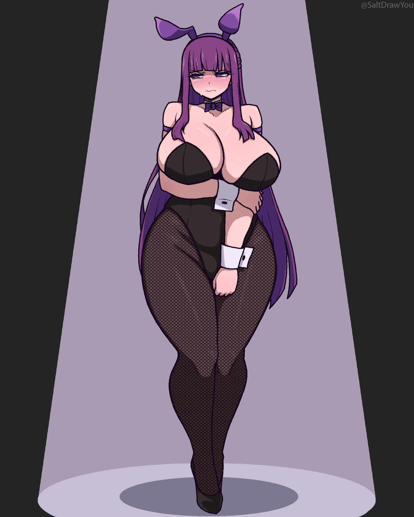 Fern Bunny Girl Sticker In Hands