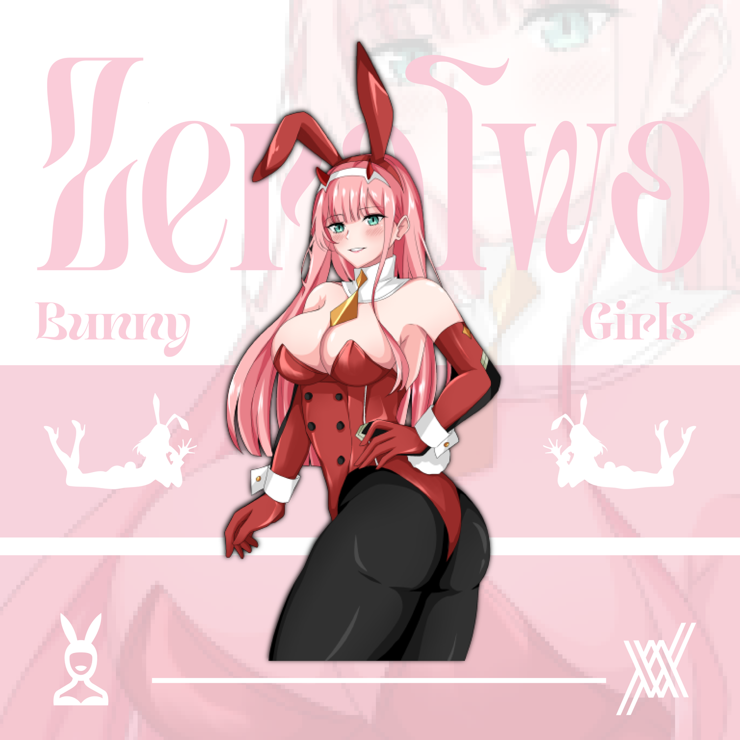 ZeroTwo Bunny Girl Sticker
