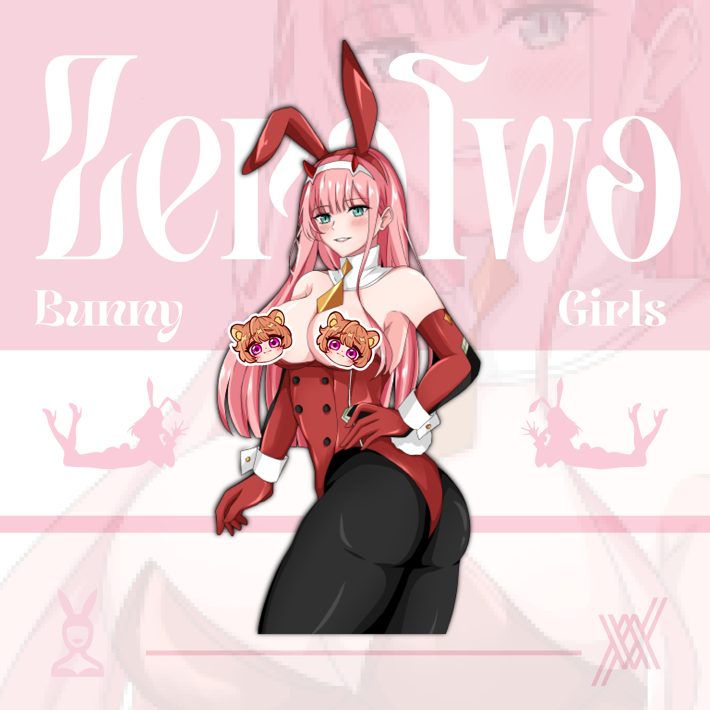 ZeroTwo Bunny Girl Sticker