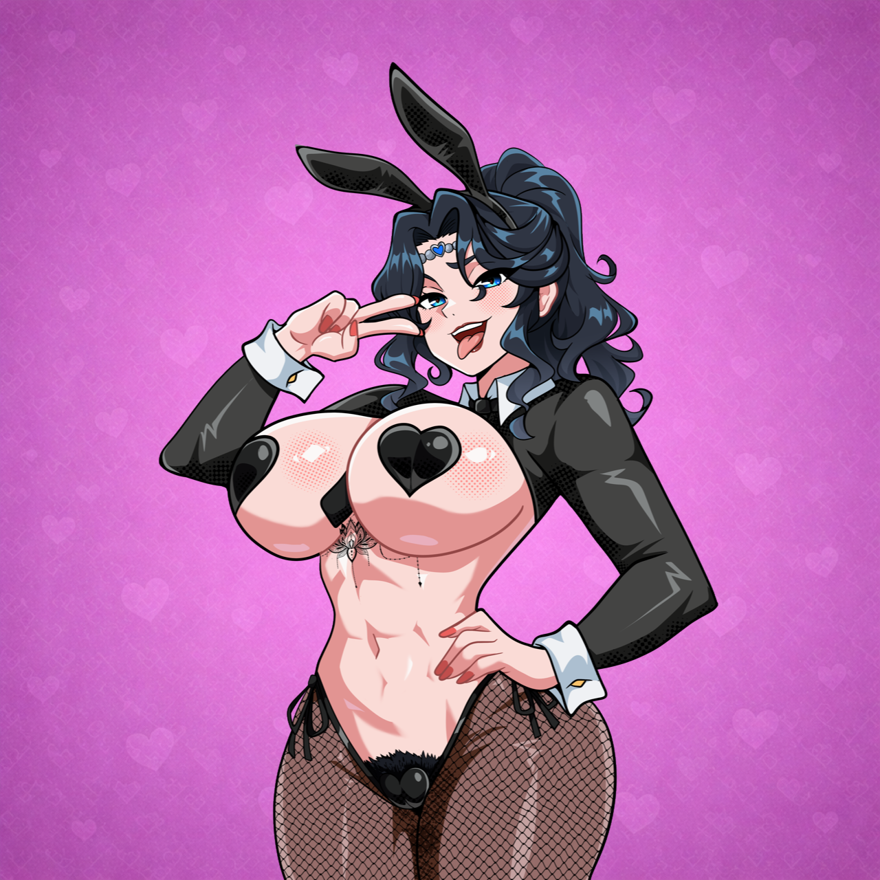Reverse Bunny Suit Waifu Stickers