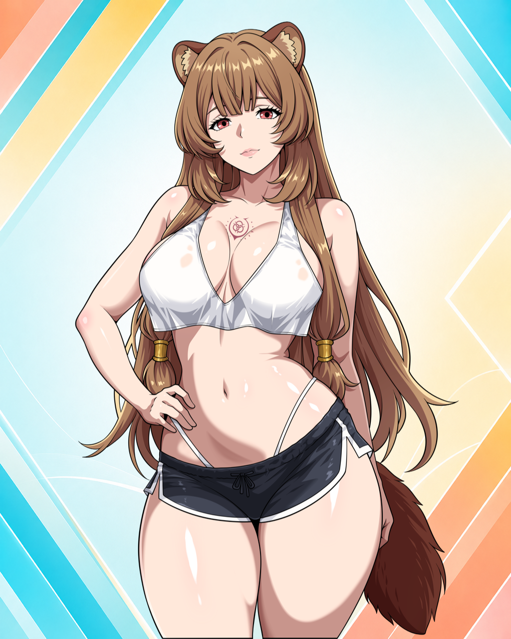 Sporty Wear Waifus 5" Stickers