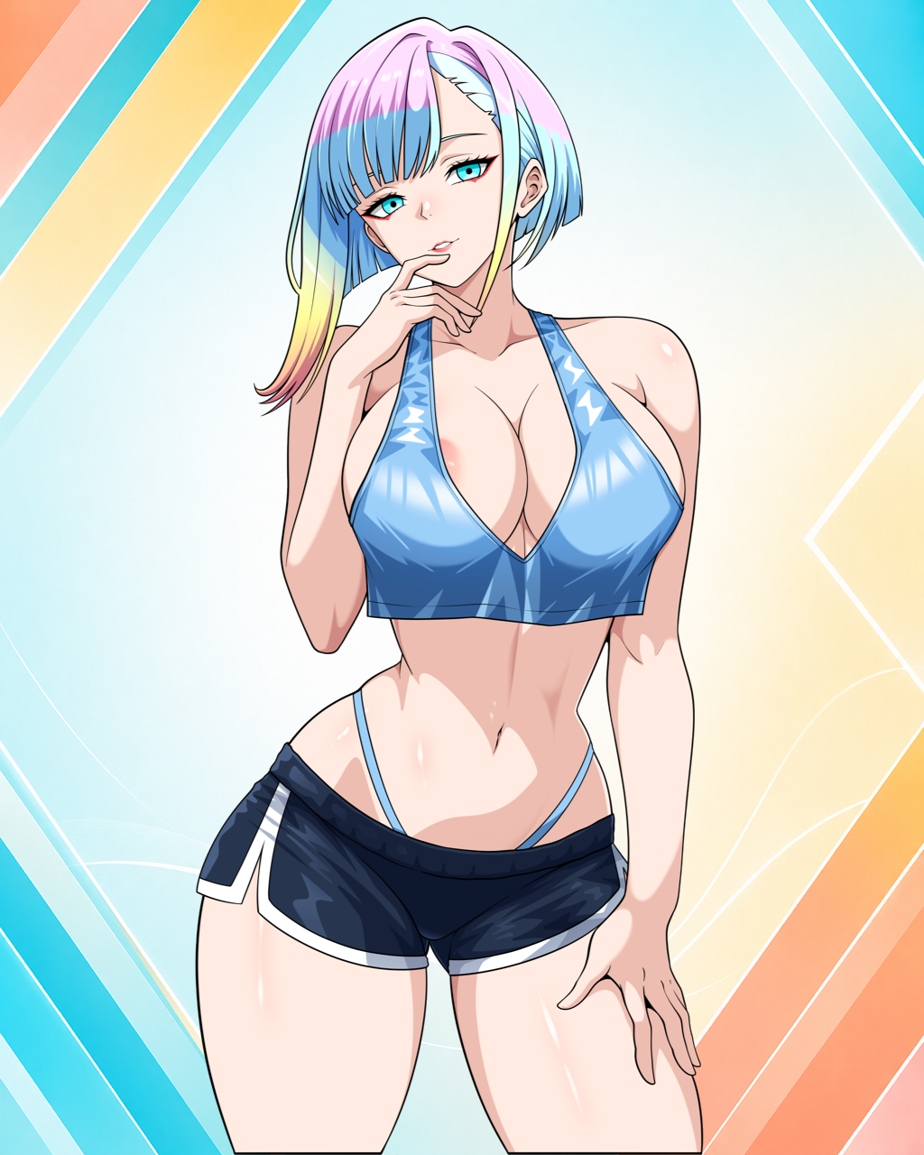 Sporty Wear Waifus 5" Stickers