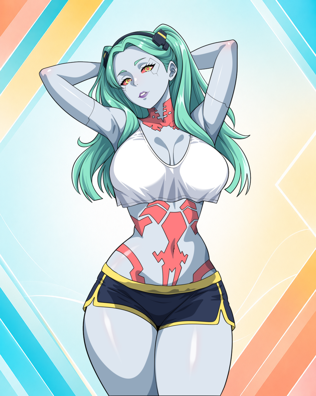 Sporty Wear Waifus 5" Stickers