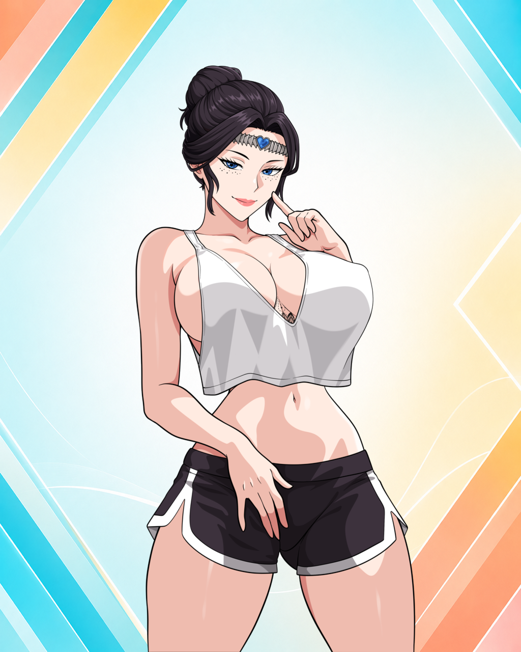 Sporty Wear Waifus 5" Stickers