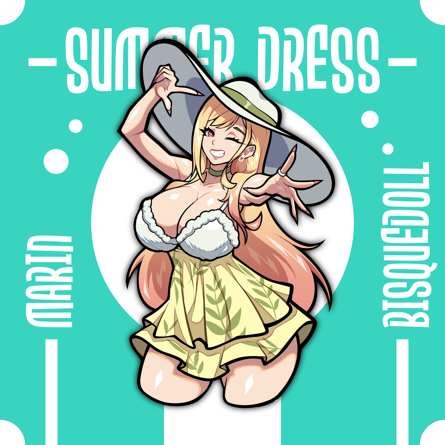 ✨ Sundress Series – Marin (5” Sticker)