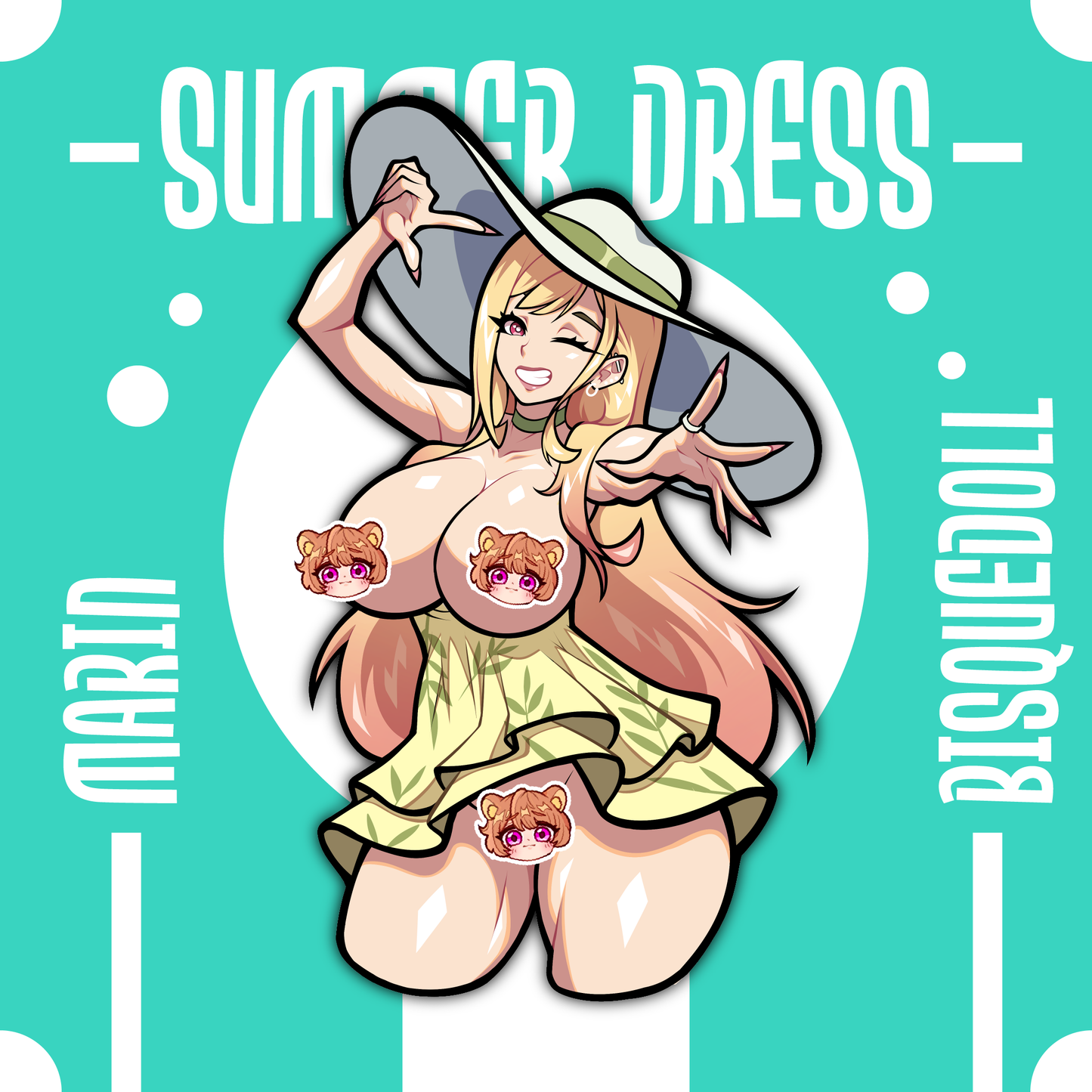 ✨ Sundress Series – Marin (5” Sticker)