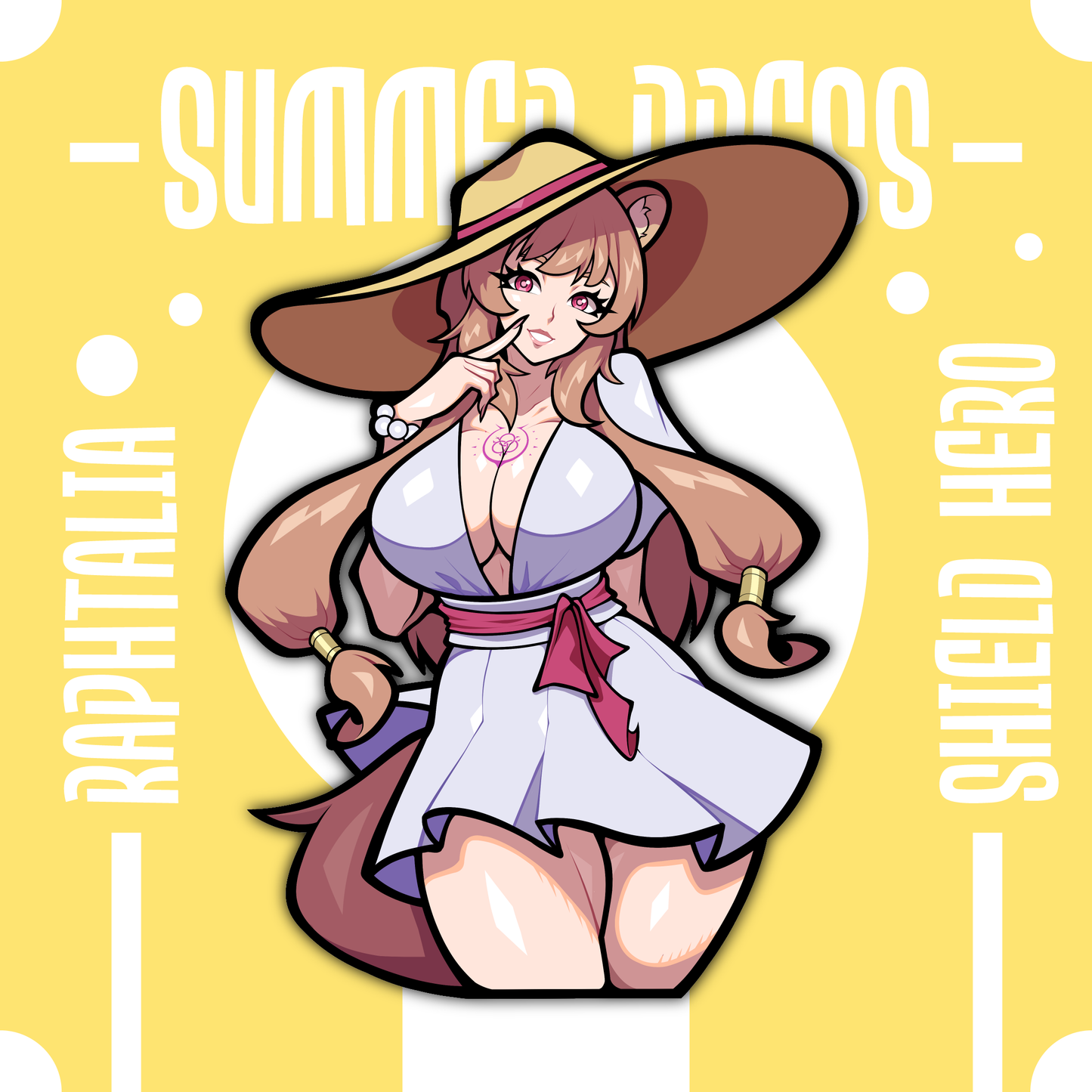 ✨ Sundress Series – Raphtalia (5” Sticker)