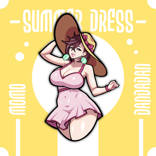 ✨ Sundress Series – Momo (5” Sticker)