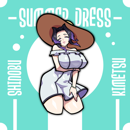 ✨ Sundress Series – Shinobu (5” Sticker)