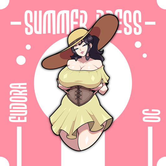 ✨ Sundress Series – Eudora (5” Sticker)