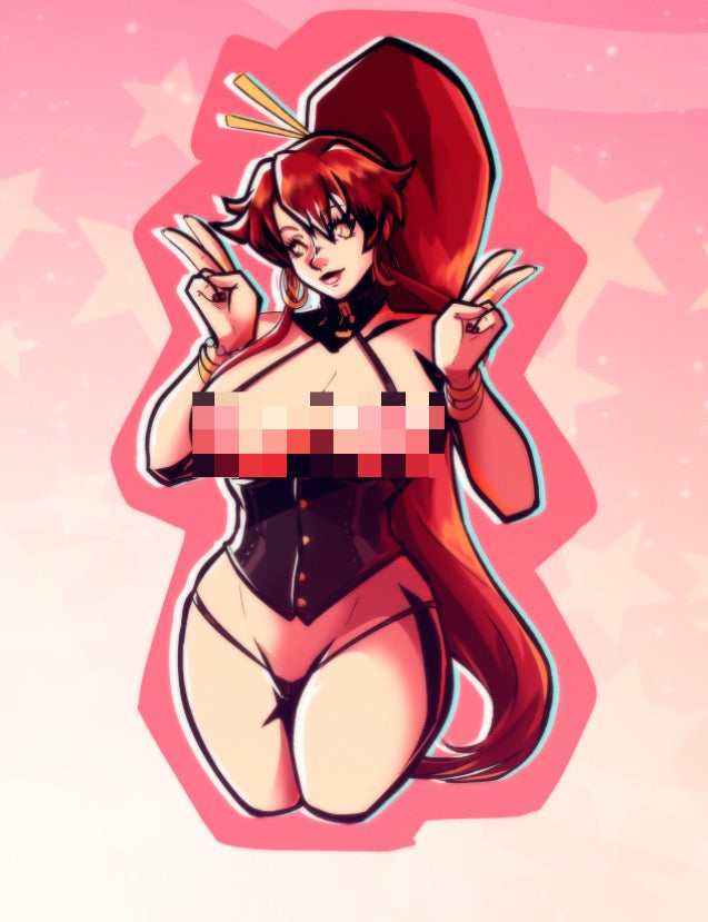 Cozy Waifu - Yoko Littner  5" Vinyl Sticker